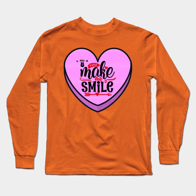 You make me smile Long Sleeve T-Shirt by TheForgeBearEmporium